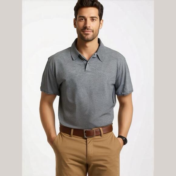 Calvin Klein Other - Calvin Klein Men's XXL Gray Polo Short Sleeve